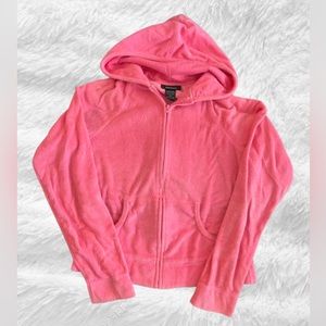 EXPRESS Zip-Up Hoodie, Neon Pink, Medium